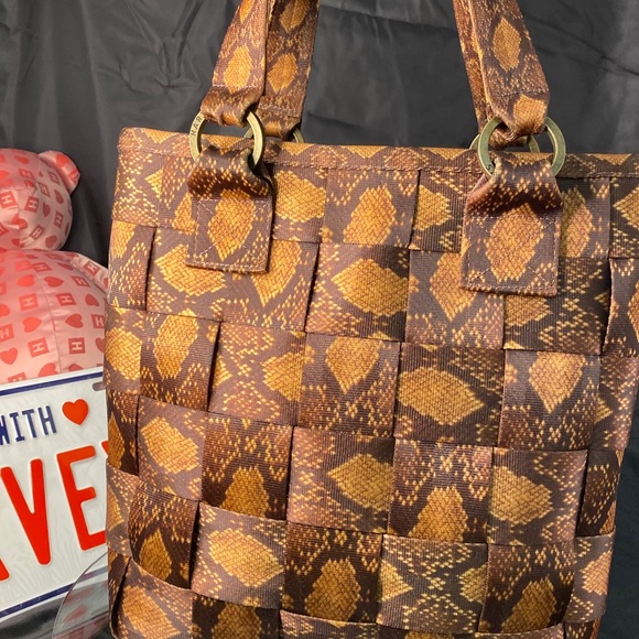 Retired Harveys Python Carriage Ring Tote - Picture 14 of 15